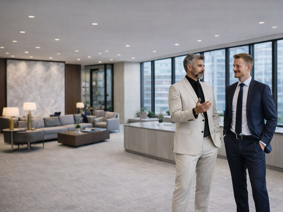 Reunião em ambiente corporativo